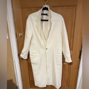 Polo Ralph Lauren - Cream Long Single-Button Topper, XS